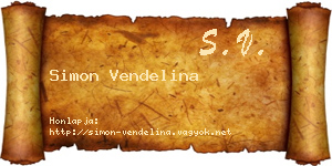 Simon Vendelina névjegykártya